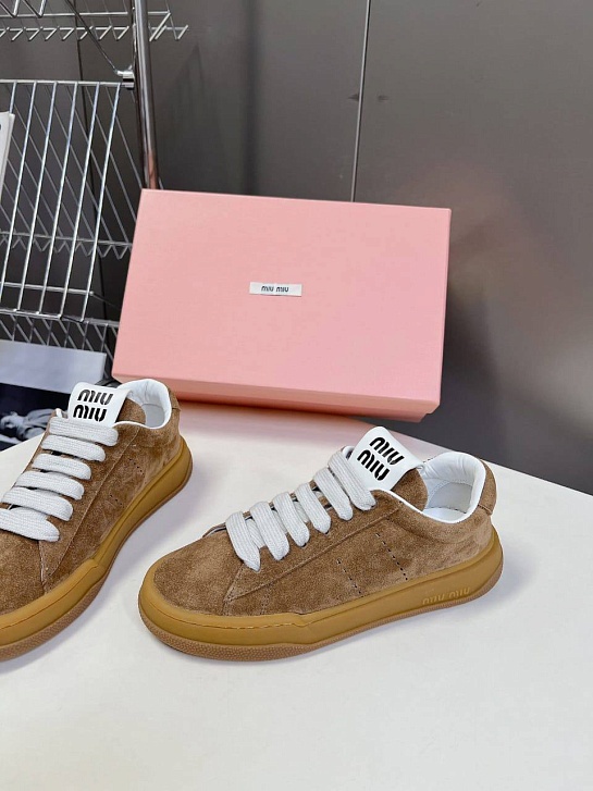 Женские кроссовки MIU MIU Premium - Brown