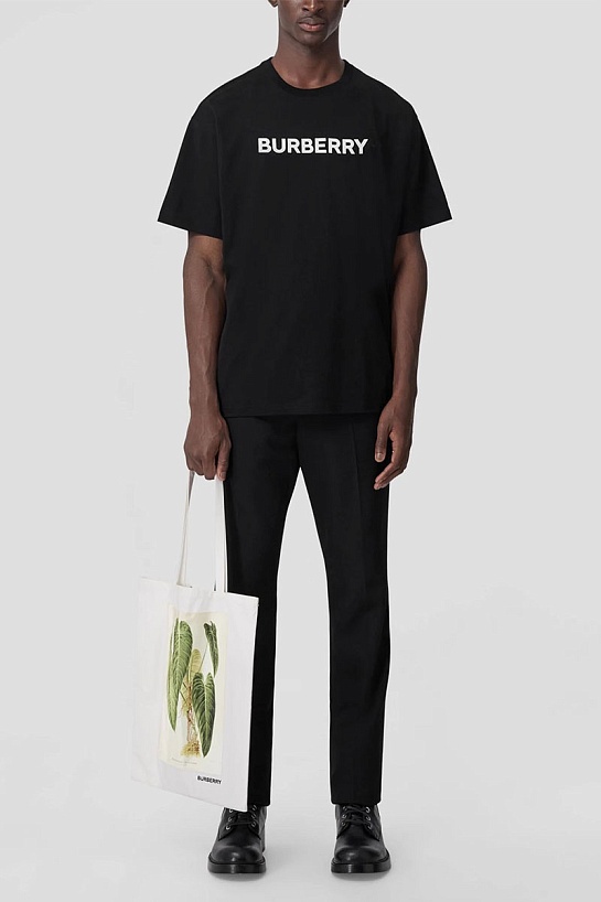 Мужская футболка чёрного цвета Burberry logo-print