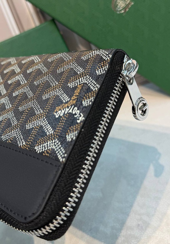 Кожаное портмоне Goyard Matignon GM premium 20x11x2.3 см