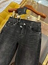 Мужские чёрные джинсы Dolce & Gabbana slim fit Premium