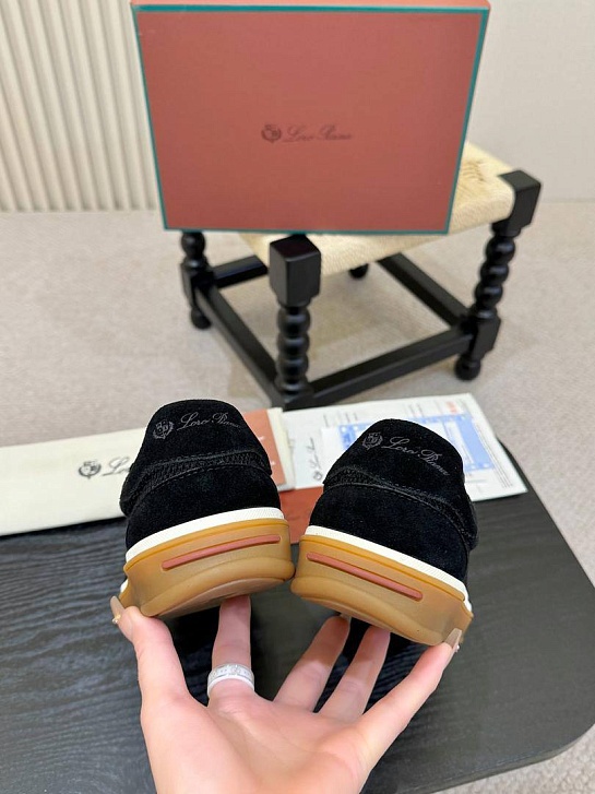 Мужские кроссовки Loro Piana Tennis Walk - Black