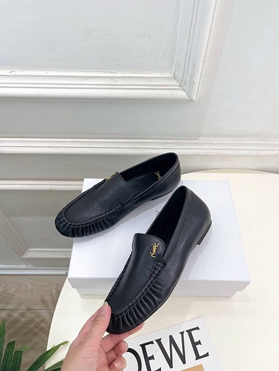 Женские кожаные лоферы Yves Saint Laurent premium   