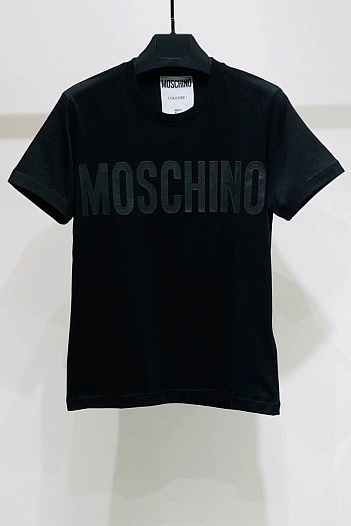 Мужская чёрная футболка Moschino   
