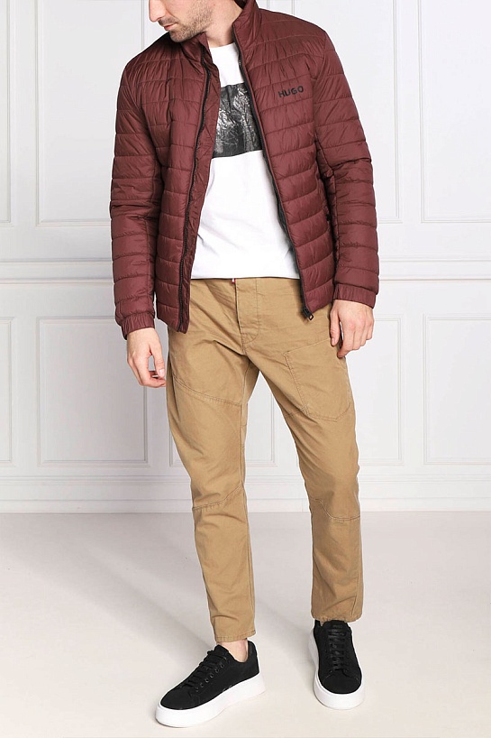 Мужская бордовая куртка Hugo Boss
