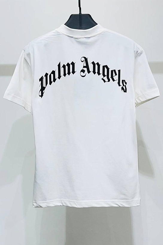 Белая футболка Palm Angels Broken Palm print