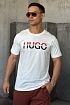 Мужская белая футболка Hugo Boss