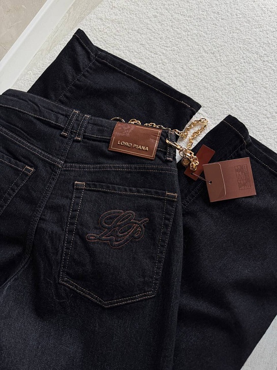 Женские синие джинсы Loro Piana premium