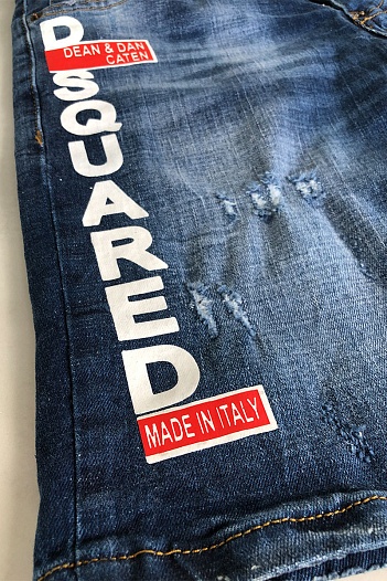 Мужские джинсовые шорты Dsquared2 SLIM   