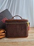 Кожаная сумка косметичка Etro с узором пейсли 24x17 см
