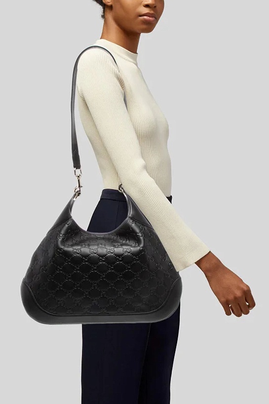 Кожаная сумка Gucci GG Guccissima 42x36 см