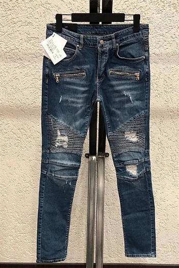 Мужские джинсы Balmain Paris - Blue   