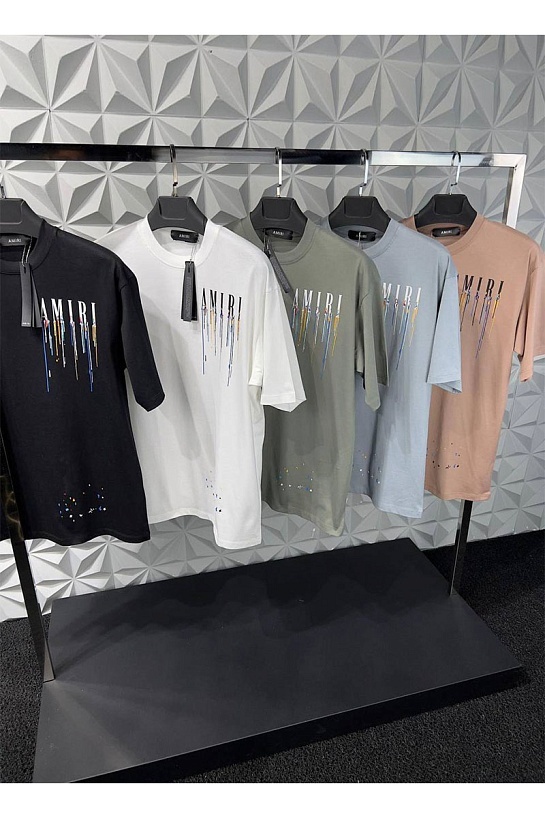 Мужская чёрная футболка Amiri