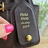 Кожаная сумка MIU MIU Aventure nappa 42x29 см - Chocolate