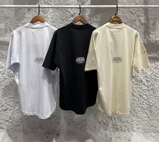 Кремовая оверсайз футболка Palm Angels x Missoni Sport Loose