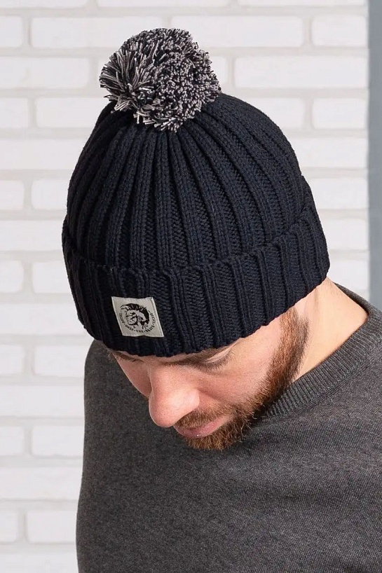 Шапка Diesel logo-patch - Navy