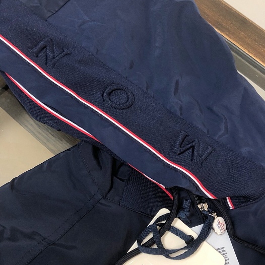 Тёмно-синяя ветровка Moncler Mira logo-patch   