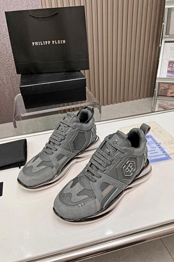 Мужские кроссовки Philipp Plein Hurricane - Grey   