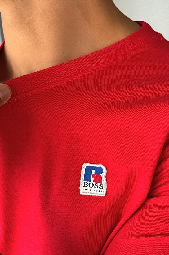 Мужская красная футболка Hugo Boss