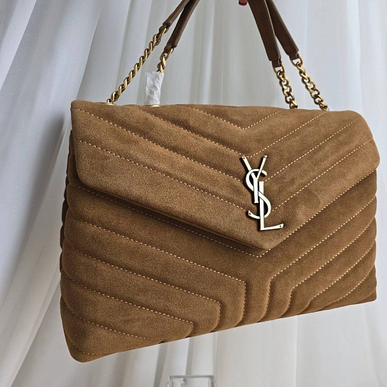 Замшевая сумка Yves Saint Laurent 32x23 см