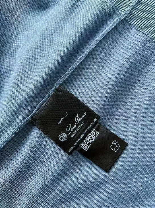 Мужское синее поло Loro Piana premium