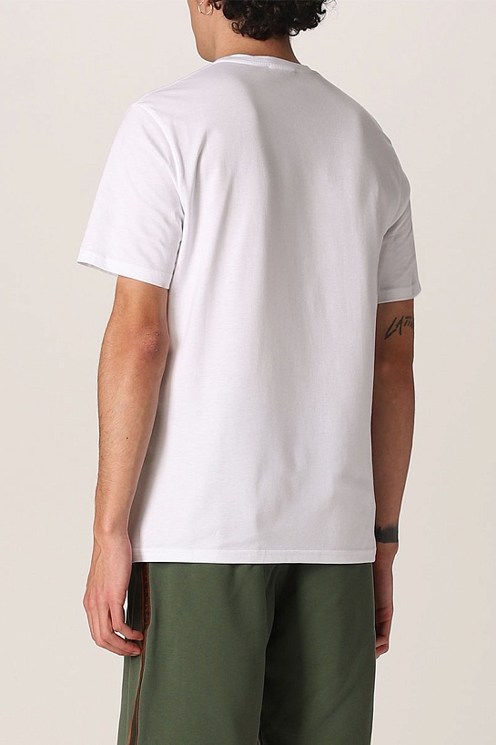 Белая футболка Alexander McQueen graffiti logo-print