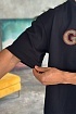 Брендовая оверсайз футболка Gucci чёрного цвета