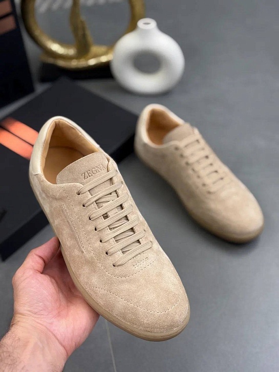 Мужские замшевые кроссовки Zegna "232"