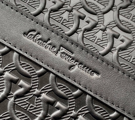 Кожаный портфель Salvatore Ferragamo Gancini Premium 39x28.5x7 см   