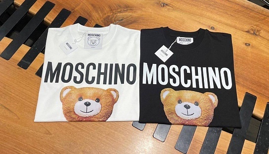 Мужская белая футболка Moschino Couture Bear Toy