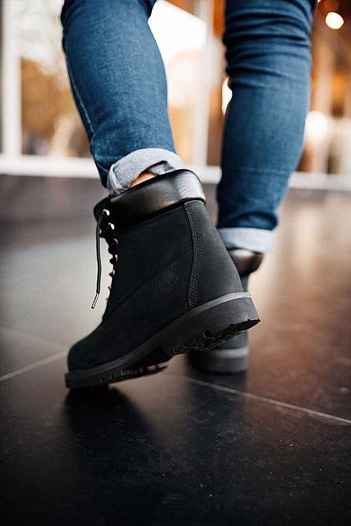 Мужские ботинки Timberland Black Termo   