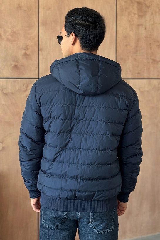 Куртка синего цвета Tommy Hilfiger logo-patch