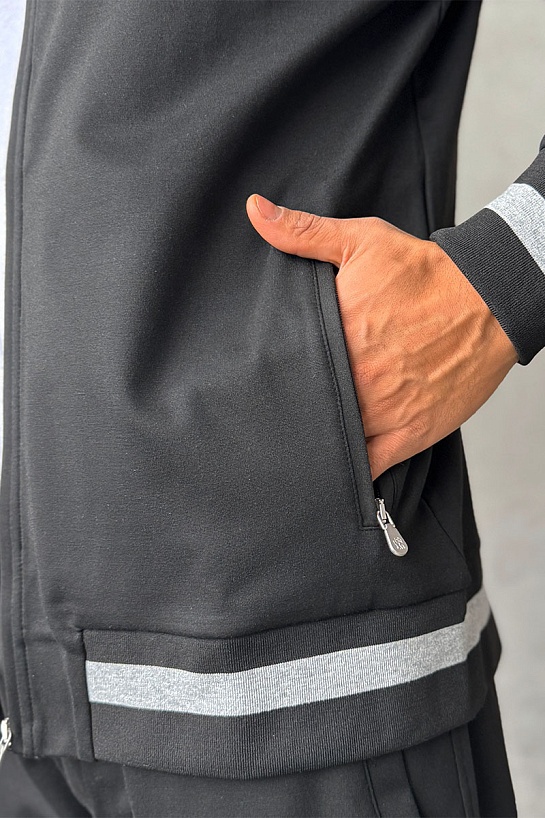 Кофта на молнии Brunello Cucinelli чёрного цвета