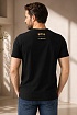 Мужская чёрная футболка Hugo Boss x AJBXNG