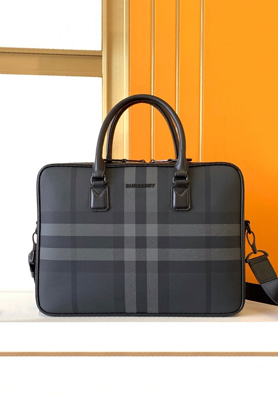 Кожаный портфель Burberry Ainsworth Premium 38x28x9.5 см
