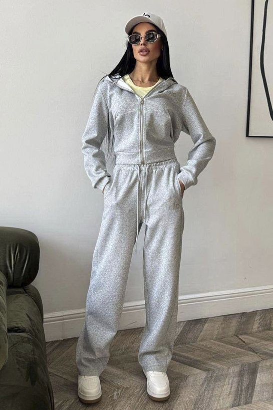 Женский серый костюм Alo premium