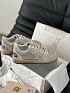 Женские кожаные кроссовки Golden Goose Ball Star Premium - Grey Sequin