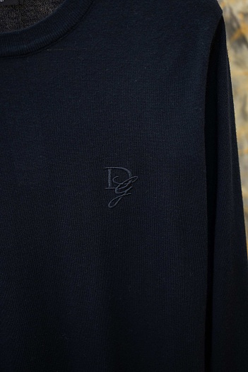 Мужской тёмно-синий джемпер Dolce & Gabbana premium   