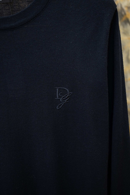 Мужской тёмно-синий джемпер Dolce & Gabbana premium