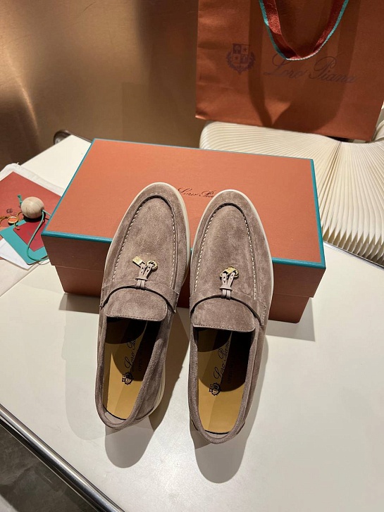 Женские замшевые лоферы Loro Piana Summer Charms Walk premium