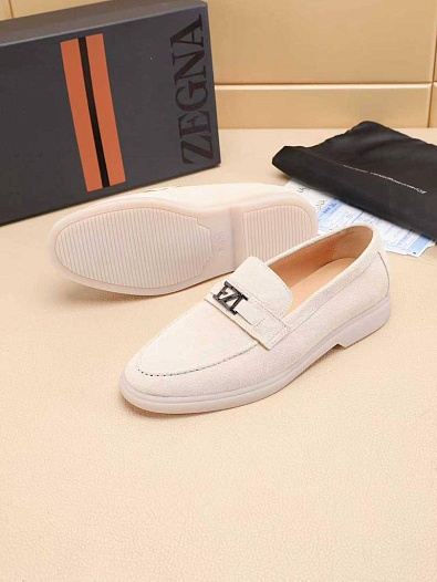 Мужские замшевые лоферы Ermenegildo Zegna   