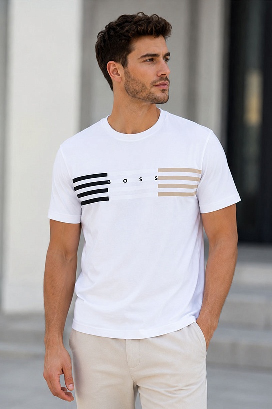 Белая футболка Hugo Boss x Matteo Berrettini