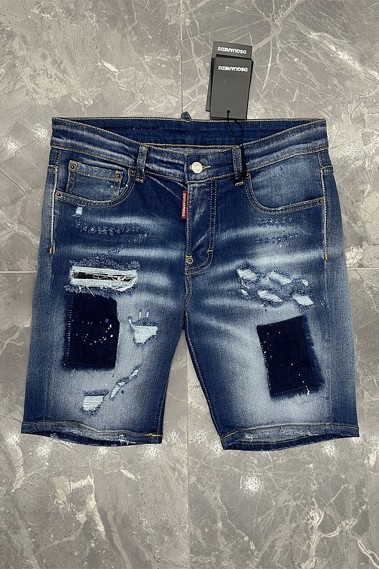 Синие джинсовые шорты Dsquared2