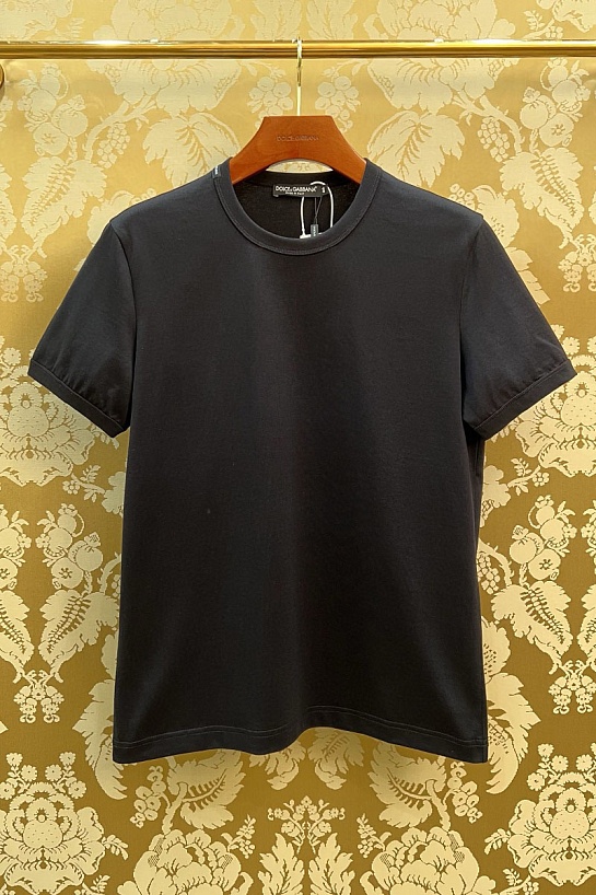 Мужская чёрная футболка Dolce & Gabbana Premium