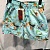 Мужские бирюзовые шорты Etro floral-pattern