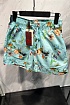 Мужские бирюзовые шорты Etro floral-pattern