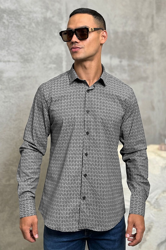 Мужская чёрная рубашка Armani Exchange