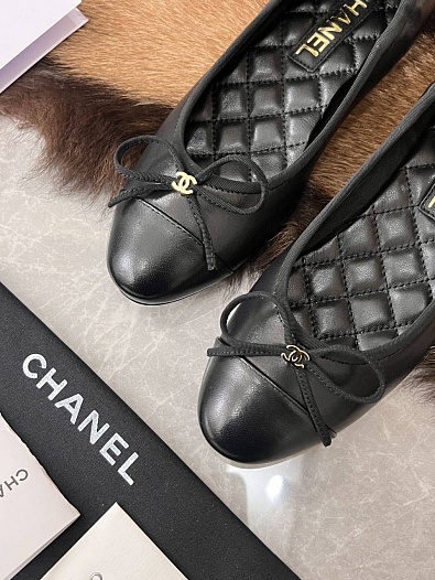 Женские балетки Chanel Flats - Black   