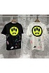 Чёрная оверсайз футболка Barrow logo-print paint-splatter