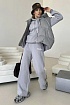 Женский костюм тройка на флисе Max Mara Premium - Light Grey