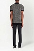 Вязанное поло Balmain monogram - Black / White